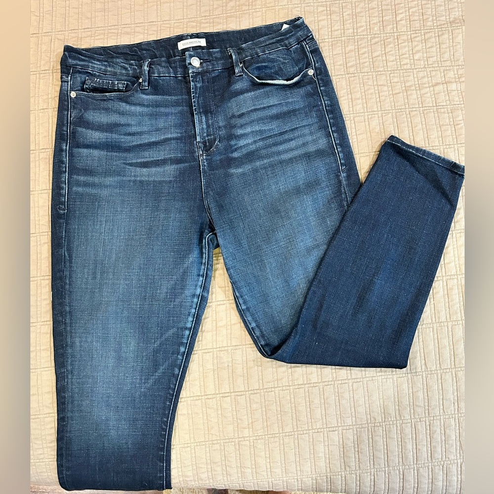 Good American straight leg jeans, sz 15/33
